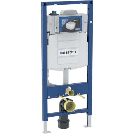 Picture of GEBERIT Duofix element for wall-hung WC, 120 cm, with Sigma concealed cistern 12 cm, for hygienic flushing with two water connections 111.025.00.1