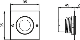 Bild von IDEAL STANDARD Septa Pro Betätigungsplatte P3 #R0135MY - Stahl gebürstet