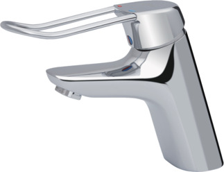 Picture of IDEAL STANDARD Ceramix Blue basin mixer, 135mm projection #A5824AA - chrome