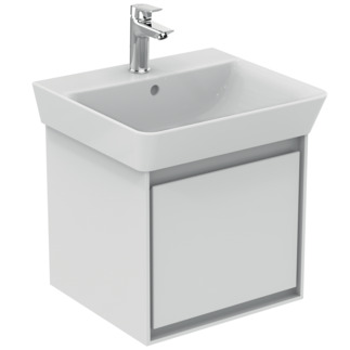 Obrázek IDEAL STANDARD Connect Air toaletní skříňka 430x402 mm, s 1 výsuvným systémem Soft-Close #E0842B2 - bílá lesklá / bílá matná