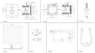 Bild von IDEAL STANDARD Ceratherm C100 Armaturen-Paket #A7572A5 - Magnetic Grey