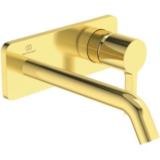 Bild von IDEAL STANDARD Joy Wand-Waschtischarmatur Unterputz, Ausladung 180mm #A7380A2 - Brushed Gold