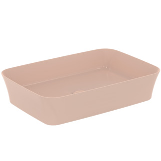 IDEAL STANDARD Ipalyss 55cm rectangular vessel washbasin without overflow including waste, nude #E2076V7 - Nude resmi