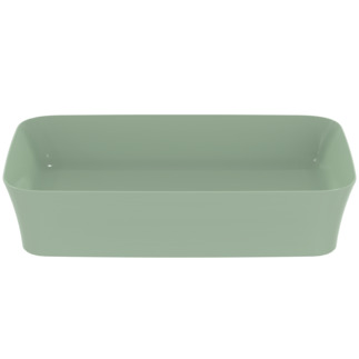 Зображення з  IDEAL STANDARD Ipalyss 55cm rectangular vessel washbasin without overflow including waste, sage #E2076X9 - Sage