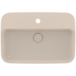 IDEAL STANDARD Ipalyss Schale 550x380mm, mit 1 Hahnloch, mit Überlaufloch (geschlitzt) #E2077V8 - Nerz