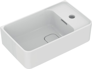 Зображення з  IDEAL STANDARD Strada II wash-hand basin 450x270mm, with 1 tap hole, with overflow hole (slotted) #T299401 - White (Alpine)