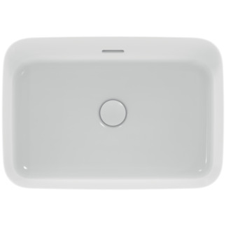 εικόνα του IDEAL STANDARD Ipalyss 55cm rectangular vessel washbasin with overflow, silk white #E2078V1 - White Silk
