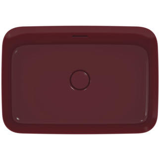 Picture of IDEAL STANDARD Ipalyss 55cm rectangular vessel washbasin with overflow, pomegranate #E2078V6 - Pomegranate