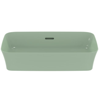 IDEAL STANDARD Ipalyss 55cm rectangular vessel washbasin with overflow, sage #E2078X9 - Sage resmi
