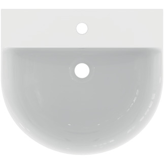 IDEAL STANDARD Connect Air Waschtisch 500x450mm, mit 1 Hahnloch, mit Überlaufloch (rund) #E0699MA - Weiß (Alpin) mit Ideal Plus