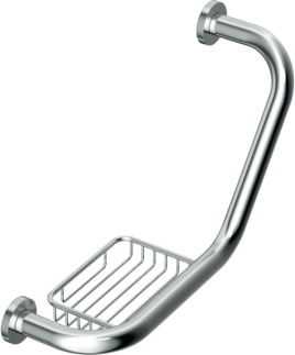 εικόνα του IDEAL STANDARD IOM grab rail and soap basket- chrome #A9114AA - Chrome