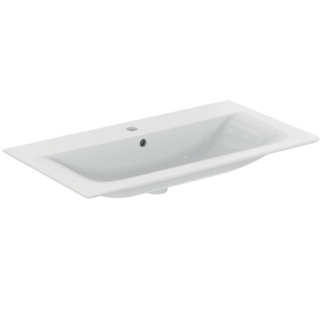 Picture of IDEAL STANDARD Connect Air furniture washbasin 840x460mm, with 1 tap hole, with overflow hole (round) _ White (Alpine) with Ideal Plus #E0279MA - White (Alpine) with Ideal Plus