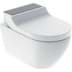 Bild von GEBERIT AquaClean Tuma Comfort WC-Komplettanlage Wand-WC #146.290.SI.1 - WC-Keramik: weiß / KeraTect Designabdeckung: Glas weiß