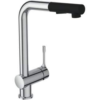 Зображення з  IDEAL STANDARD Ceralook kitchen mixer tap, high spout, projection 225mm #BC178AA - chrome