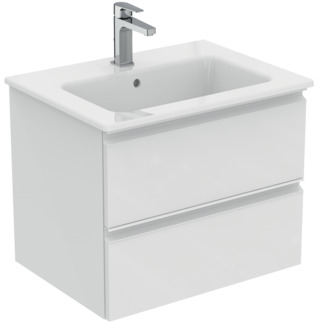 IDEAL STANDARD Connect E washbasin package high gloss white lacquered K8698WG resmi