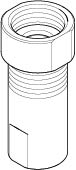 Bild von DORNBRACHT Nippel G1/2IG x M15 x 1IG x 55 mm - #0424032410090
