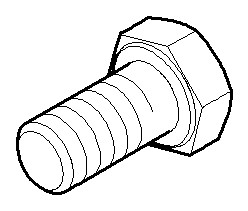 Bild von DORNBRACHT Befestigung Sechskantschraube mit Gewinde bis Kopf M10 x 20 mm - #09303007190