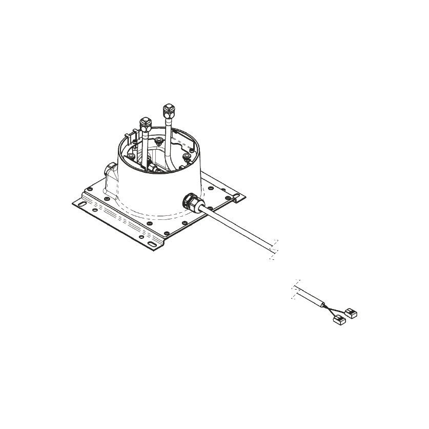 Picture of DORNBRACHT Concealed ceiling installation box for surface-mounted ceiling installation with light - #3504297090