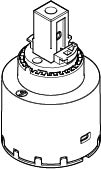 Picture of DORNBRACHT Single-lever mixer cartridge - #09150506290