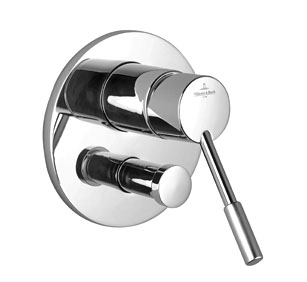 Picture of DORNBRACHT CIRCLE Concealed single-lever mixer with diverter - polished chrome/brushed chrome #36115920-44