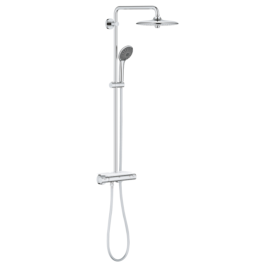 Picture of GROHE Vitalio Joy System 260 shower system with thermostatic mixer for wall mounting #26403001 - chrome