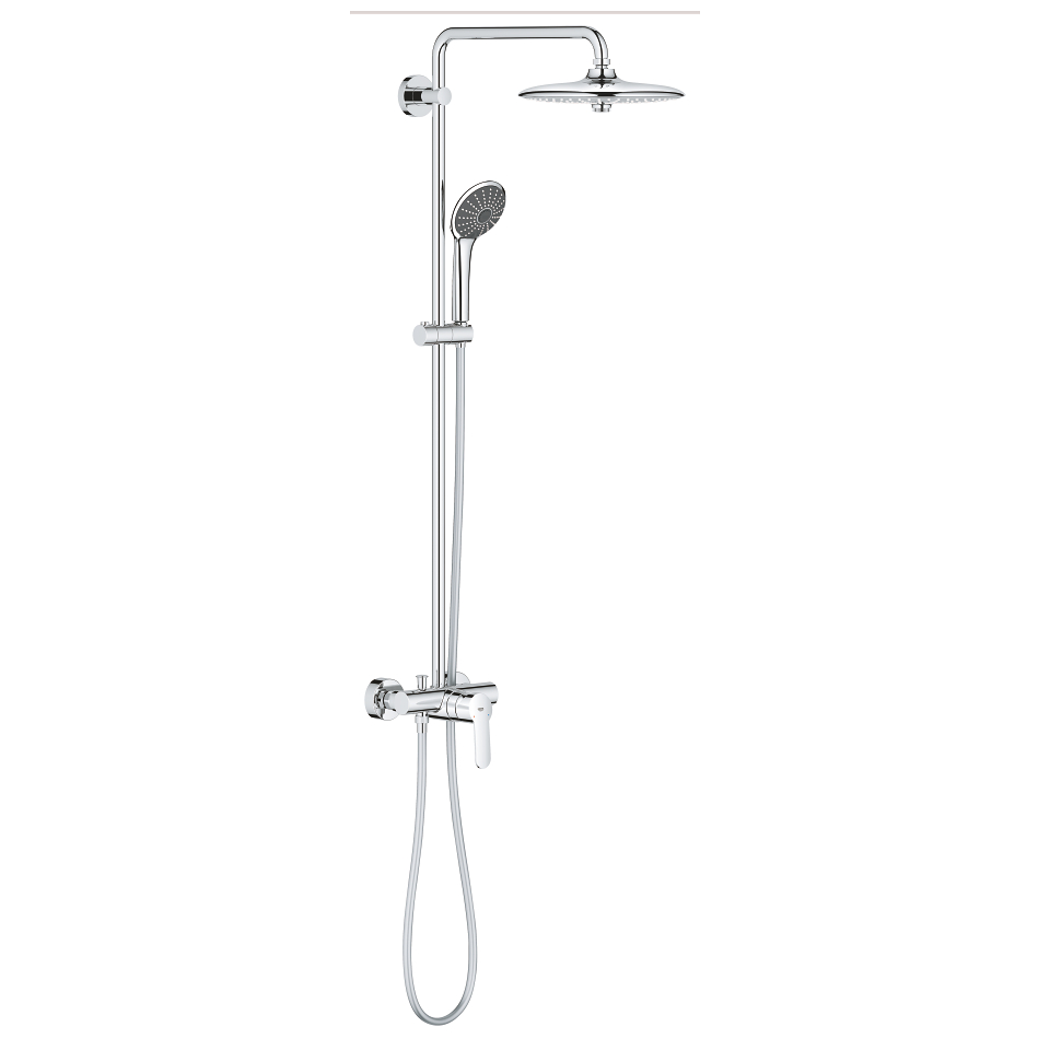 Picture of GROHE Vitalio Joy System 260 shower system with single-lever mixer for wall mounting #27684001 - chrome