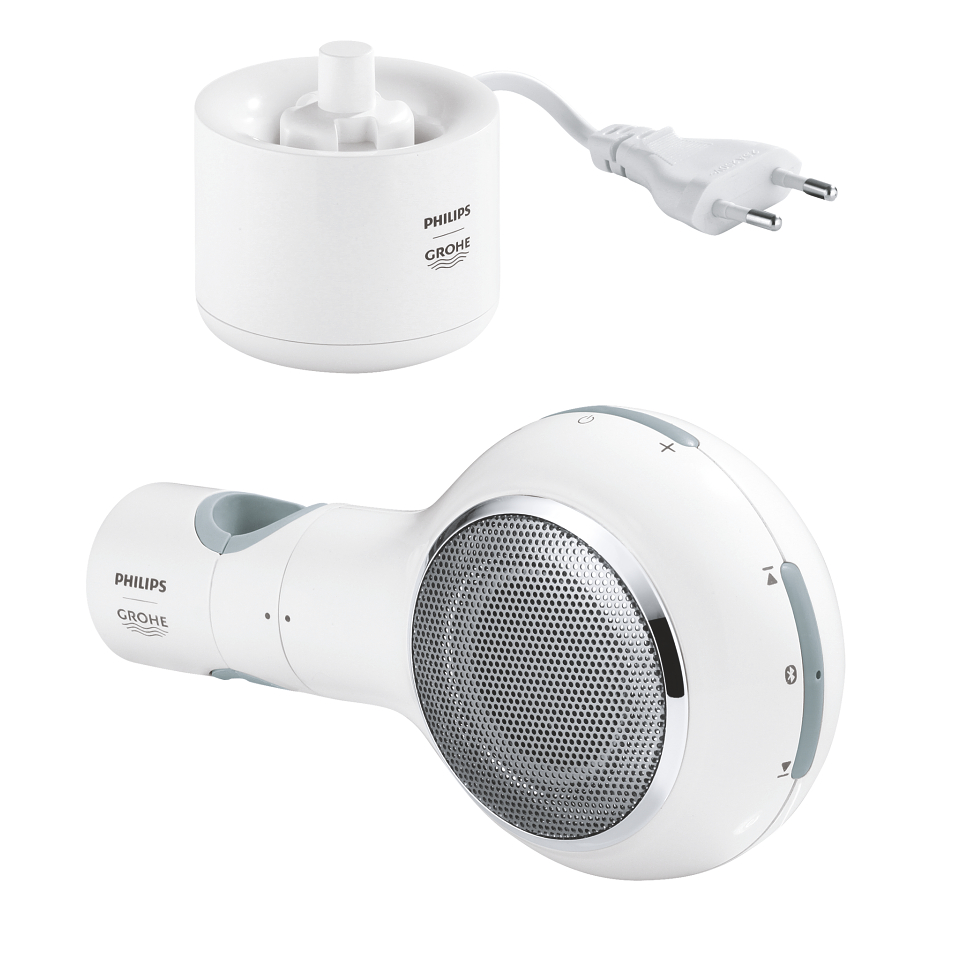 εικόνα του GROHE Aquatunes Wireless shower speaker white/clear grey #26268LV0