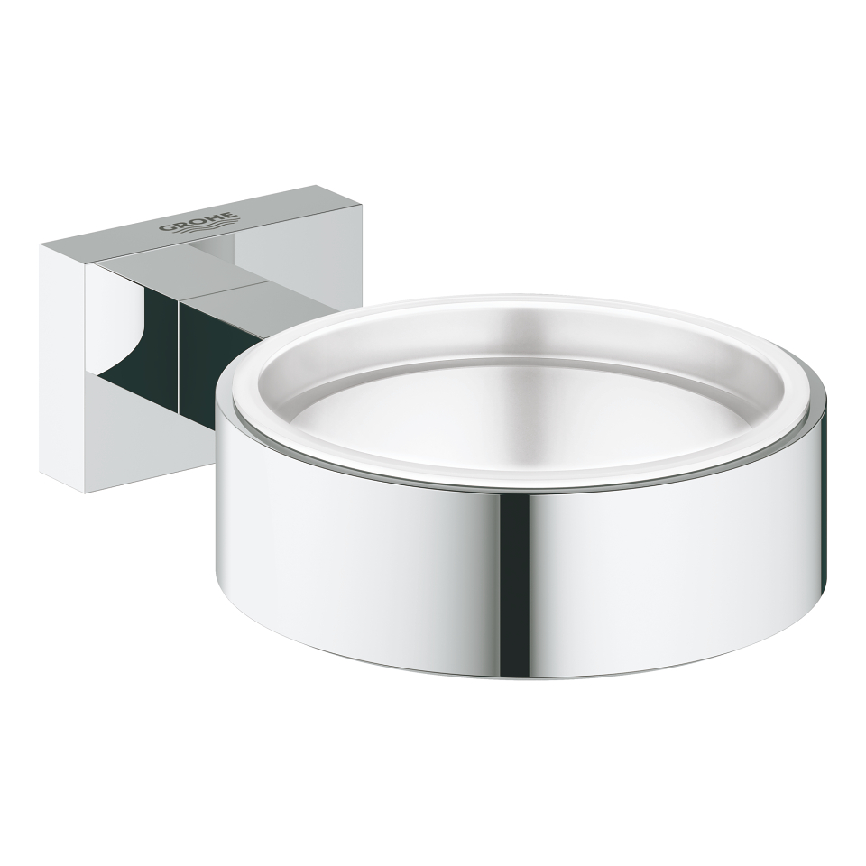 GROHE Essentials Cube Glass/soap dish holder Chrome #40508000 resmi