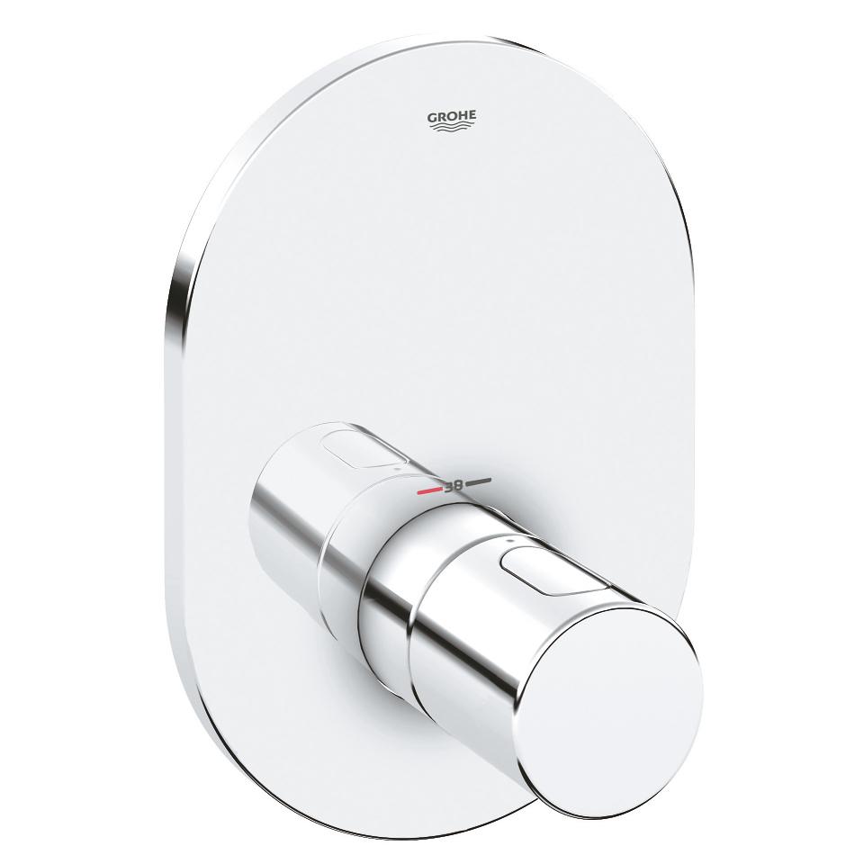 Picture of GROHE Grohtherm 3000 Cosmopolitan Trim for thermostatic shower valve Chrome #19469000