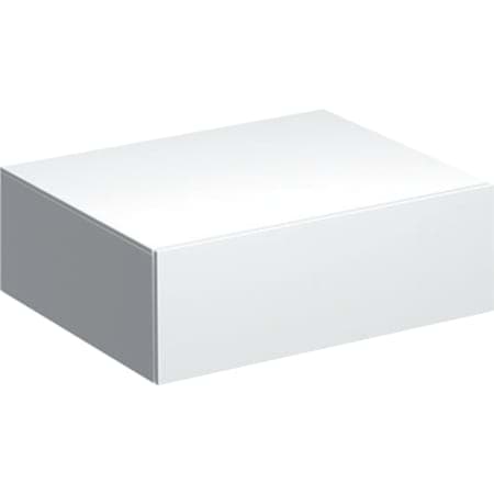 Obrázek GEBERIT Boční skříňka Geberit Xeno² s jednou zásuvkou Bílá / Lakované s vysokým leskem #500.507.01.1