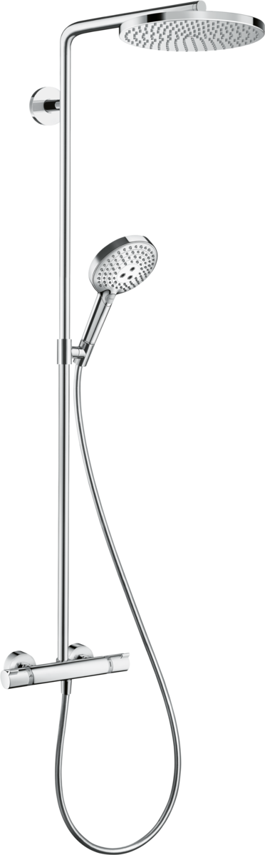 Picture of HANSGROHE Raindance Select S Showerpipe 240 1jet PowderRain with thermostat #27633000 - Chrome
