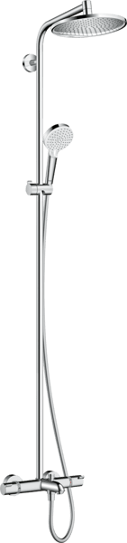 Bild von HANSGROHE Crometta S Showerpipe 240 1jet mit Wannenthermostat #27320000 - Chrom