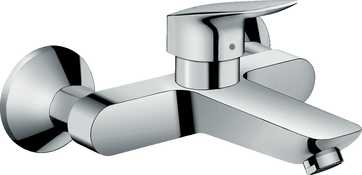 Зображення з  HANSGROHE Logis Single lever basin mixer for exposed installation wall-mounted #71225000 - Chrome