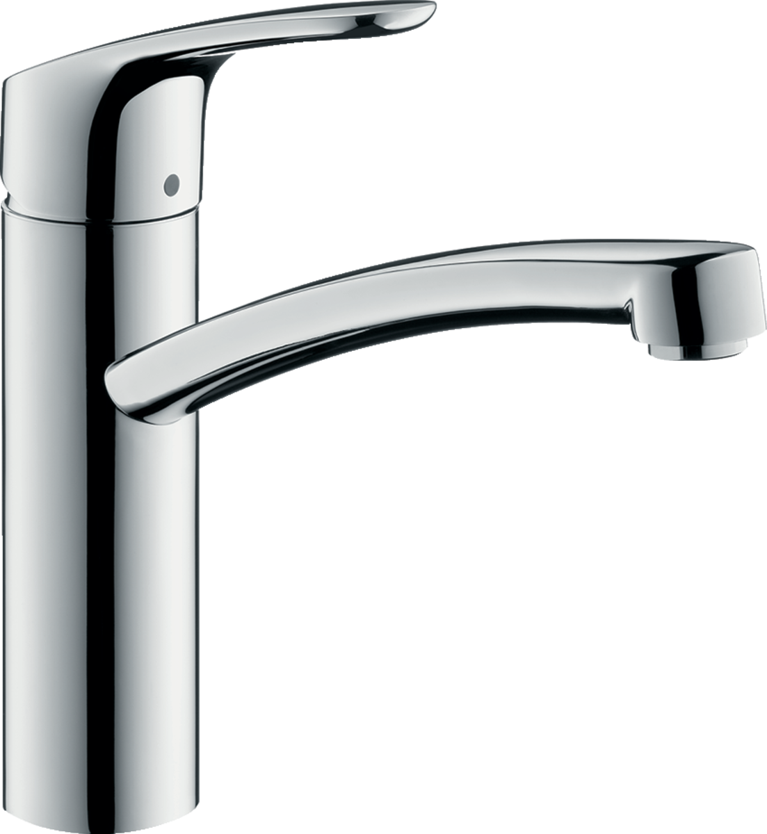Зображення з  HANSGROHE Focus M41 Single lever kitchen mixer 160, LowPressure/vented hot water cylinders, 1jet #31804000 - Chrome