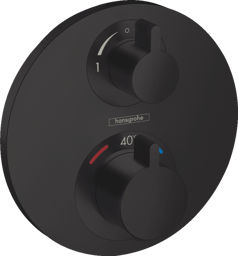 Bild von HANSGROHE Ecostat S Thermostat Unterputz für 2 Verbraucher #15758670 - Mattschwarz