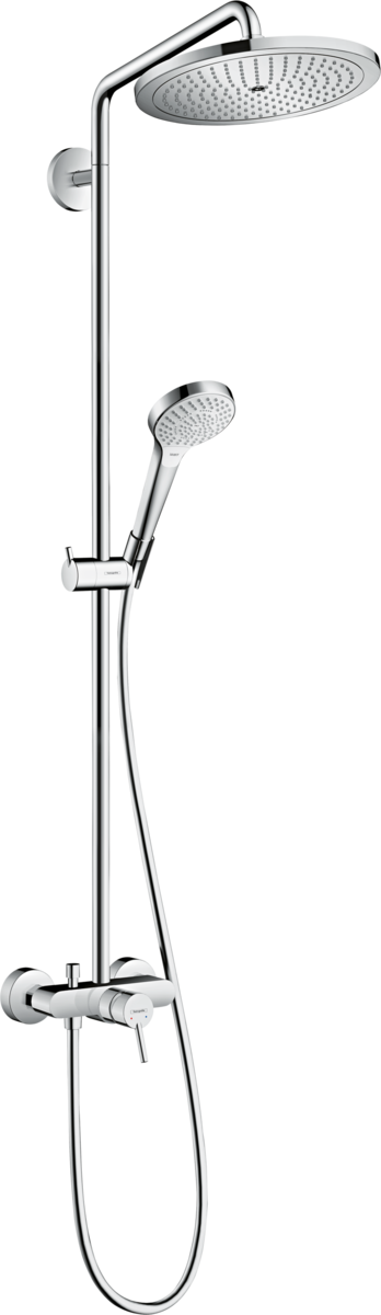 Picture of HANSGROHE Croma Select S Showerpipe 280 1jet with single lever mixer #26791000 - Chrome