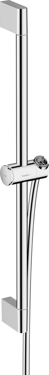 Зображення з  HANSGROHE Unica Shower bar Pulsify S 65 cm with push slider and Isiflex shower hose 160 cm #24400000 - Chrome