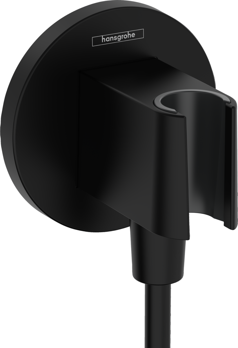 Obrázek HANSGROHE FixFit S nástěnné připojení s držákem sprchy #26888670 - matná černá