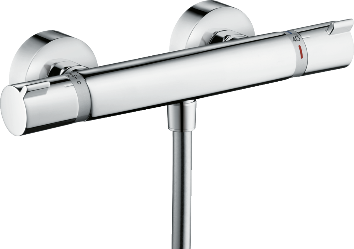 HANSGROHE Ecostat Termostatik duş bataryası Comfort aplike #13116000 - Krom resmi