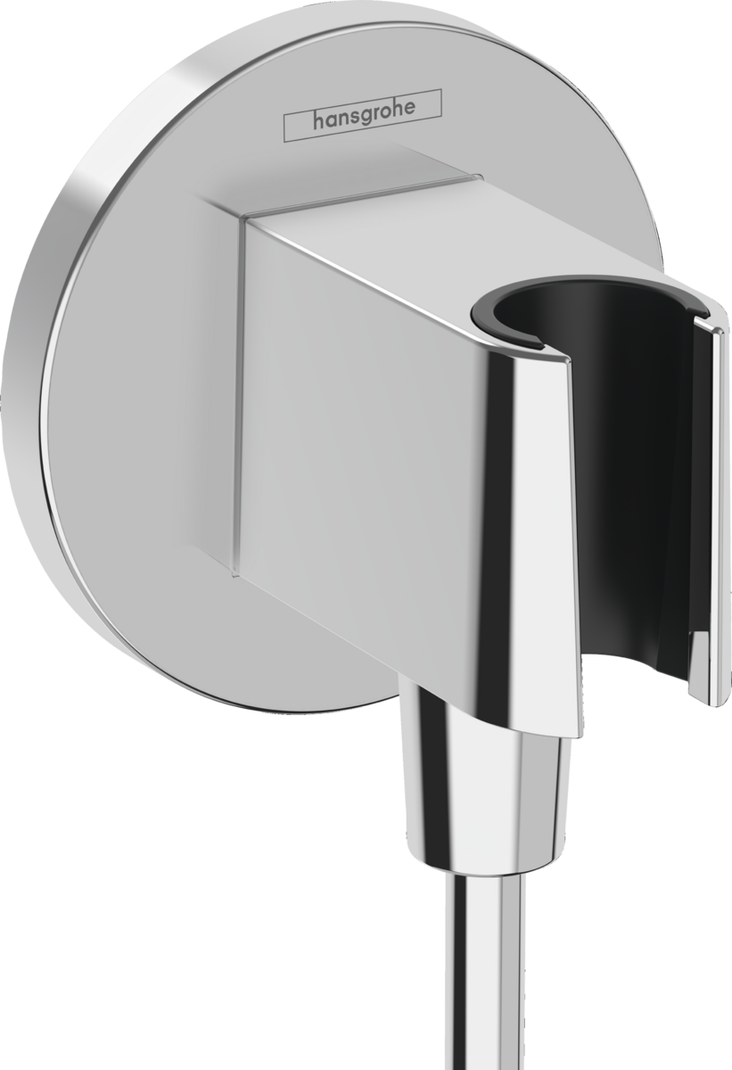 Picture of HANSGROHE FixFit S Wall outlet with shower holder #26888000 - Chrome
