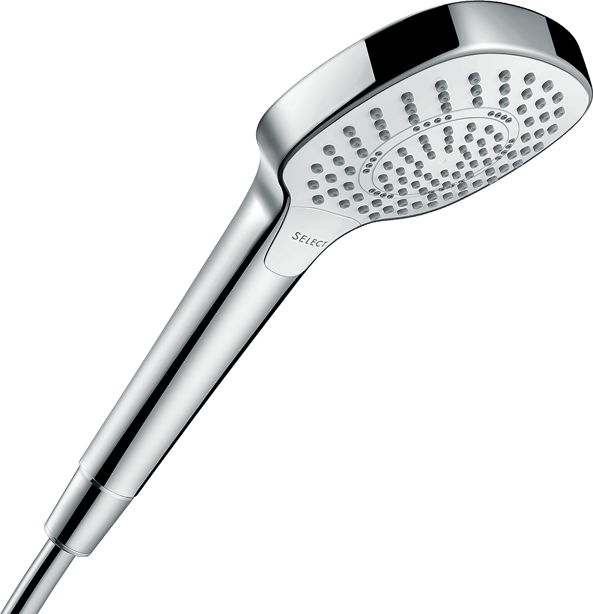 Picture of HANSGROHE Croma Select E Hand shower 110 Multi EcoSmart #26811400 - White/Chrome