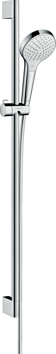 Зображення з  HANSGROHE Croma Select S Shower set 110 Vario EcoSmart 9 l/min with shower bar 90 cm #26573400 - White/Chrome