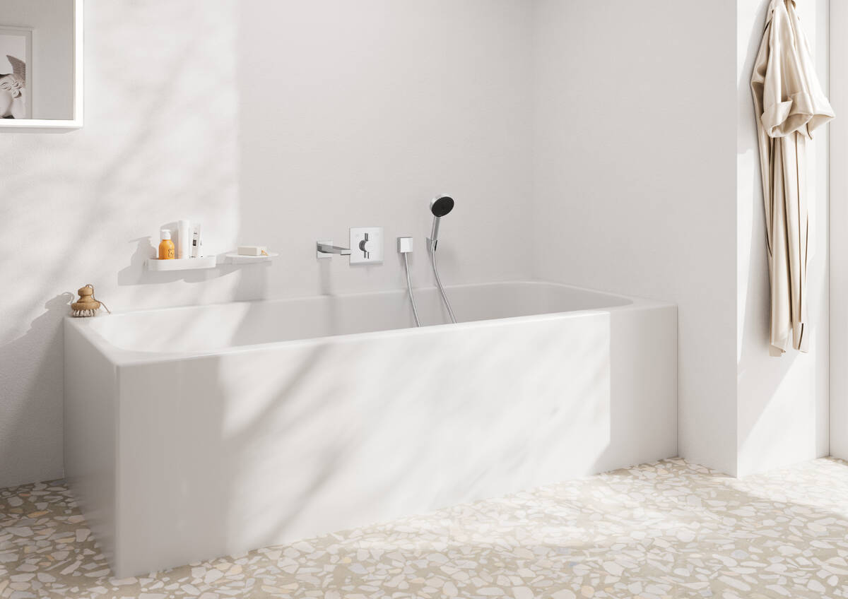 Зображення з  HANSGROHE Pulsify Select S Hand shower 105 3jet Relaxation EcoSmart Chrome 24111000