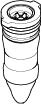 Obrázek DORNBRACHT Potrubní provzdušňovač Ø 14 x 37,5 mm, 9 l/min. - #0418402750090