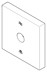 Bild von DORNBRACHT Rosette mit Symbolen 60 x 60 x 9 x Ø 11,1 mm - Chrom #092798013-00