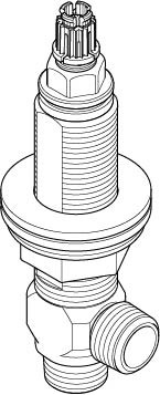 Picture of DORNBRACHT Deck valve clockwise closing 1/2" - #9017110405190
