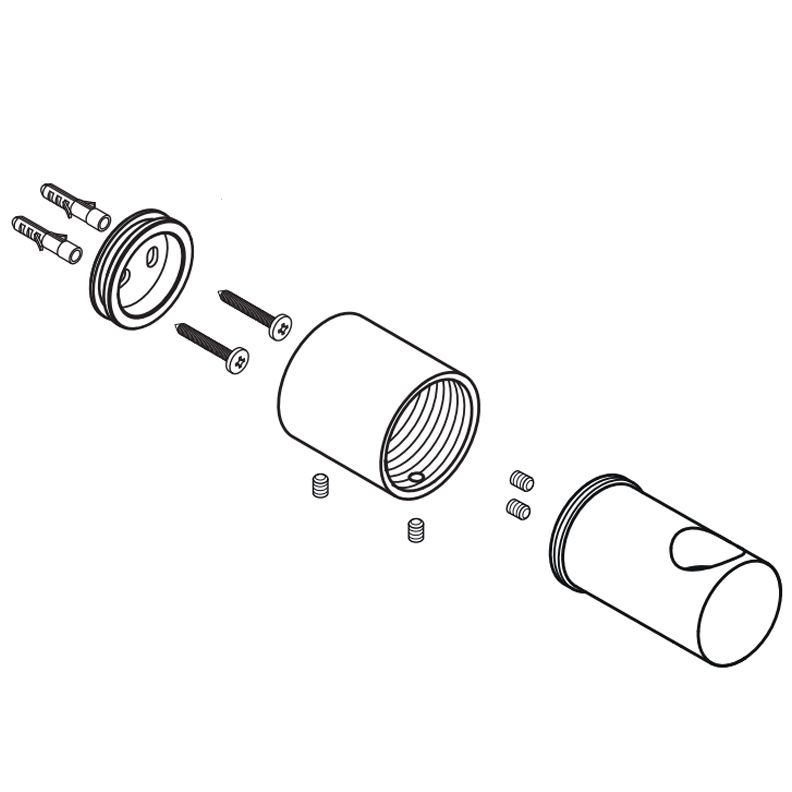 IDEAL STANDARD Wandmontageset für Duschstange F960891AA