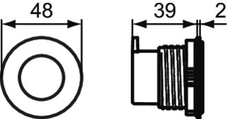 Bild von IDEAL STANDARD Septa Pro Betätigungsplatte Chrom P0109AA