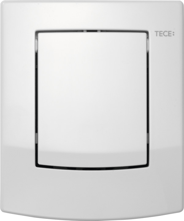 Зображення з  TECE TECEambia, панель змиву для пісуару включно з картриджем, біла антибактеріальна #9242140