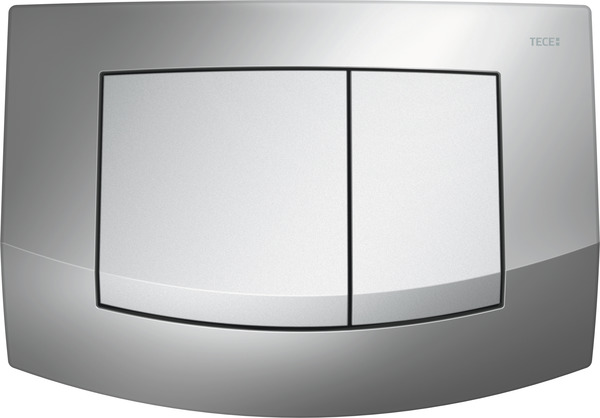 Obrázek TECE TECEambia toilet flush plate bright chrome frame matt buttons dual-flush system #9240254